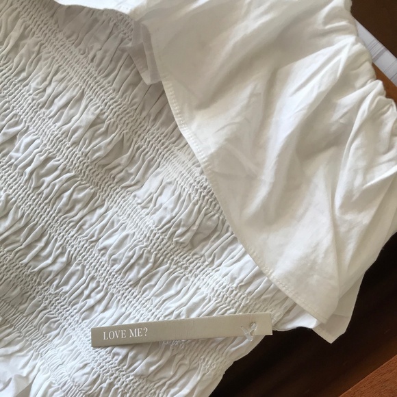 NWT CLEOBELLA ELODIE WHITE SMOCKED STRAPLESS MIDI DRESS - Picture 3 of 12